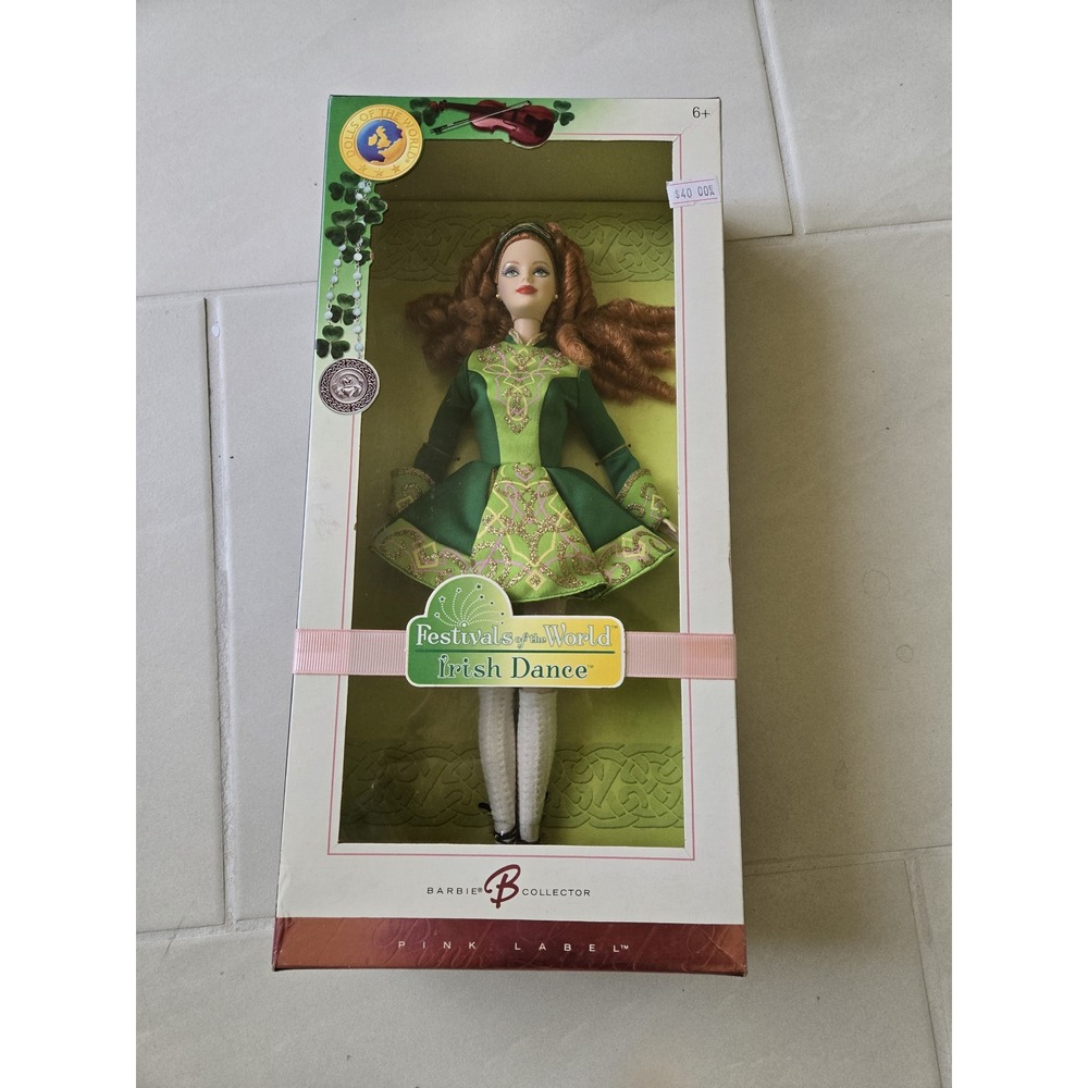 Barbie Irish Dance Festivals of the World Pink Label Collector Doll K7920 2006